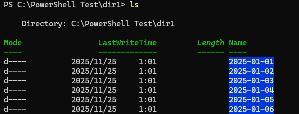 100フォルダ作成後